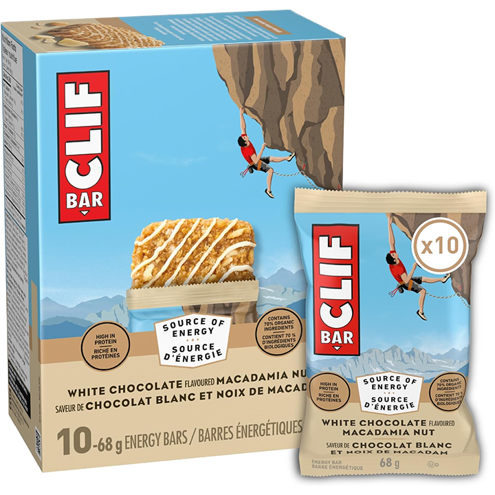 CLIF BAR Energy Bars, White Chocolate Macadamia Nut