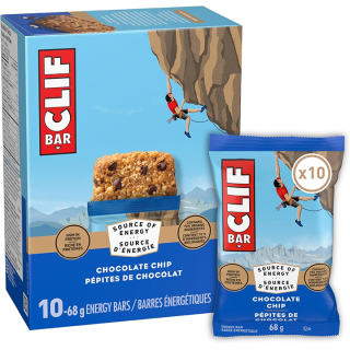 CLIF BAR Energy Bars, Chocolate Chip, 680 g (Pack of 10)