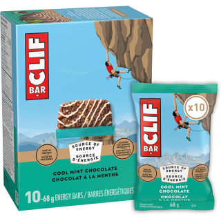 CLIF BAR Energy Bars, Cool Mint Chocolate, 680 g (Pack of 10)