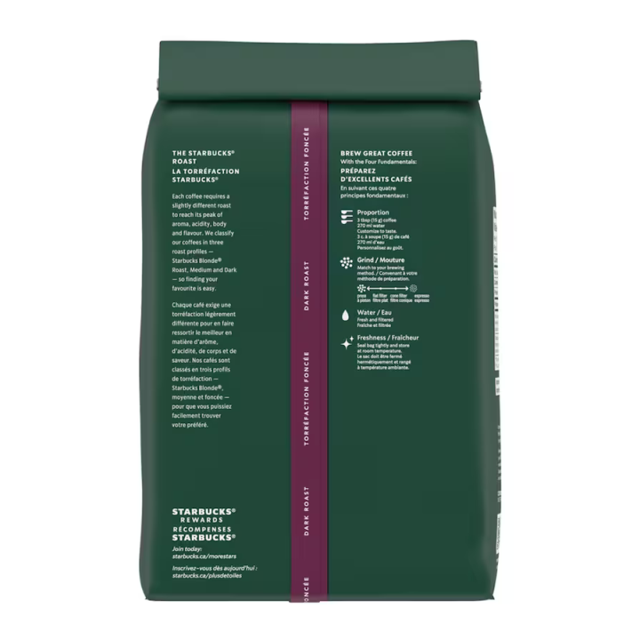 Starbucks Espresso Roast Whole Bean Coffee 907 Gram
