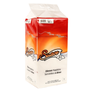 Suave 3-ply 1/4 Fold Dinner Napkins 4 packs of 100