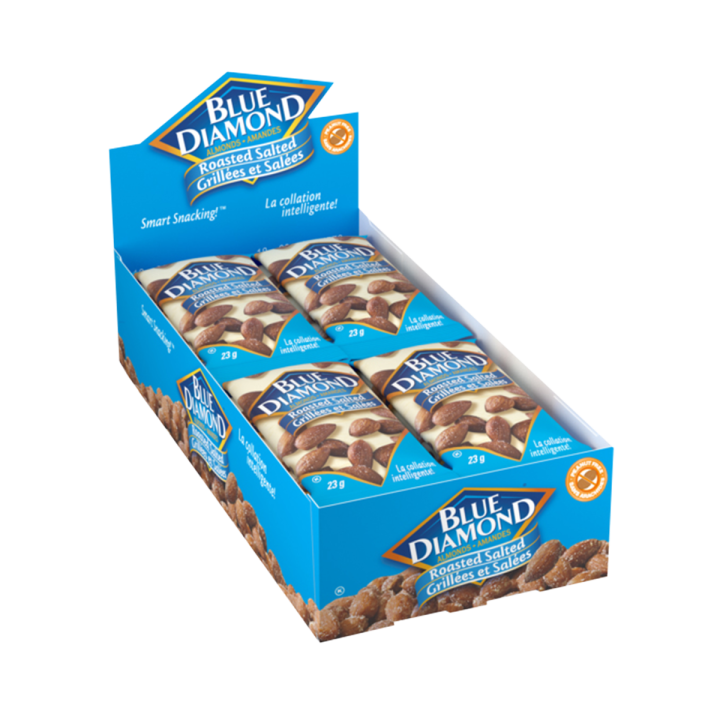 Blue Diamond Roasted Salted Almonds 18x23g