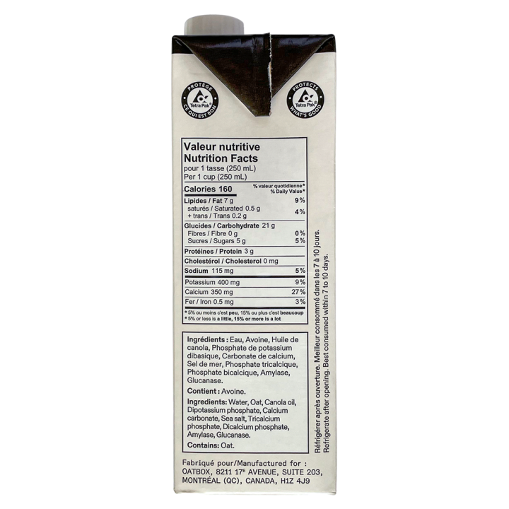 Oatbox Barista Oat Beverage