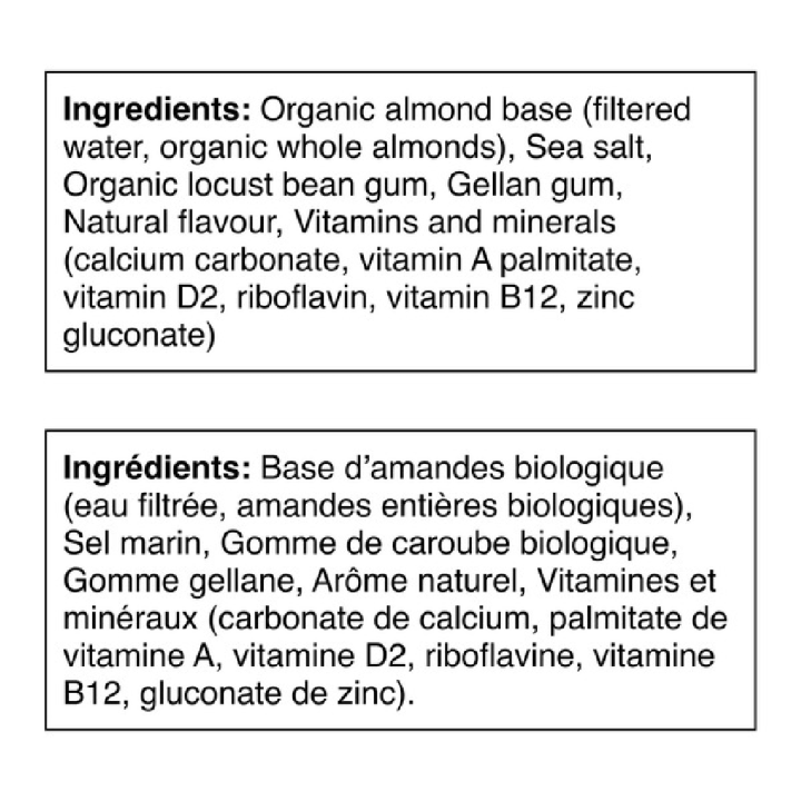 So Nice Organic Unsweetened Almond Milk 3x1.89 L
