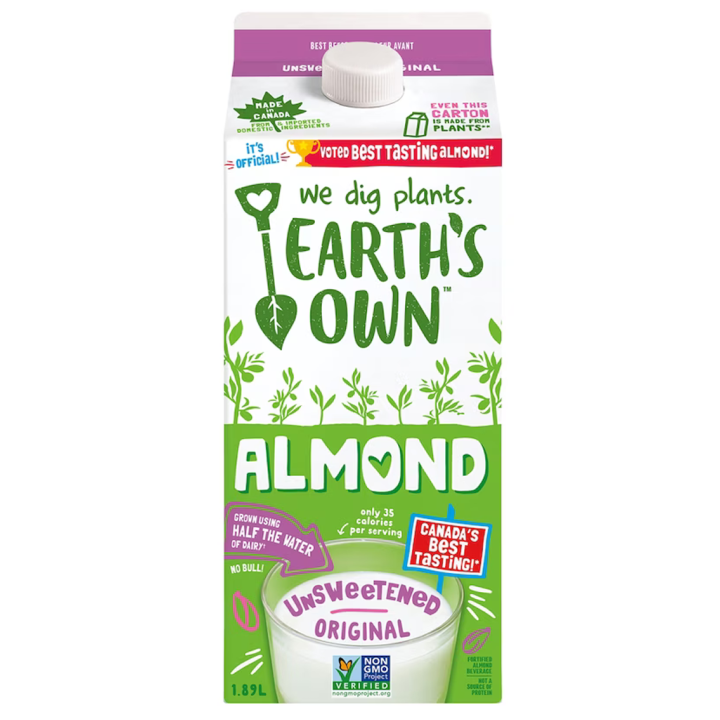 So Nice Organic Unsweetened Almond Milk