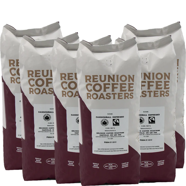 Reunion Coffee Roasters Cannonball Espresso 6x2 lbs