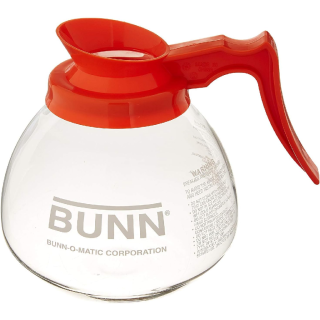 Bunn Glass Coffee Decanter, Orange Handle