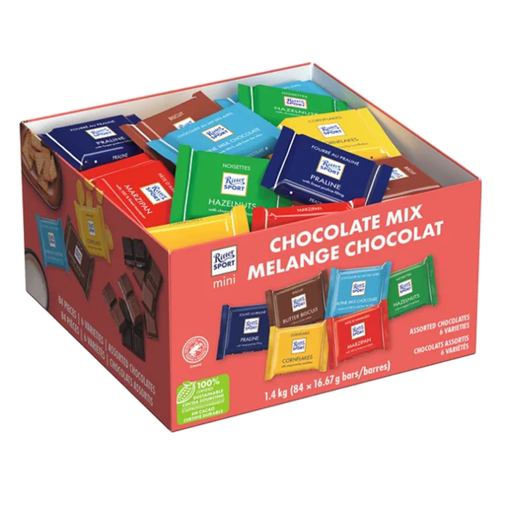 Ritter Sport Minis Chocolate Squares Variety Pack 84×17 g