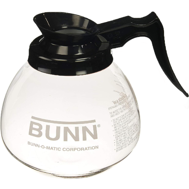 Bunn Glass Coffee Decanter, Black Handle